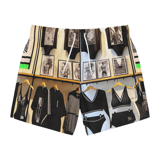 "Make an impactful impression on the beach this season with Peskoi's enviable collection of swim trunks. Imbued with rich, dark - Swim Trunks